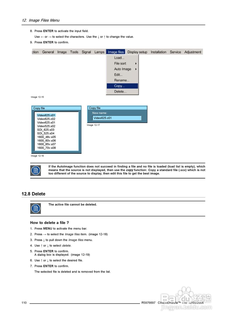 Barco巴可 Cine VERSUM 110投影机说明书:[12]