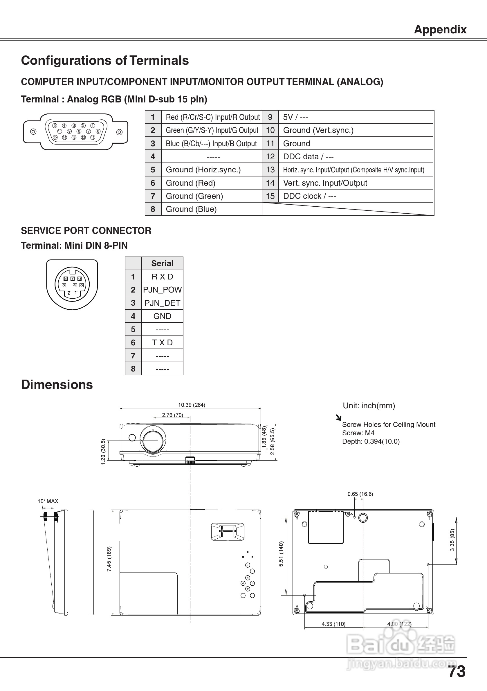 三洋 PLC-XW65K投影机说明书:[8]