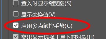 InCopy2021如何启用多点触控手势