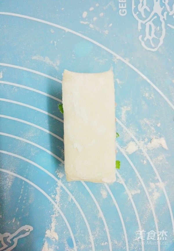 一次发酵香葱火腿花卷