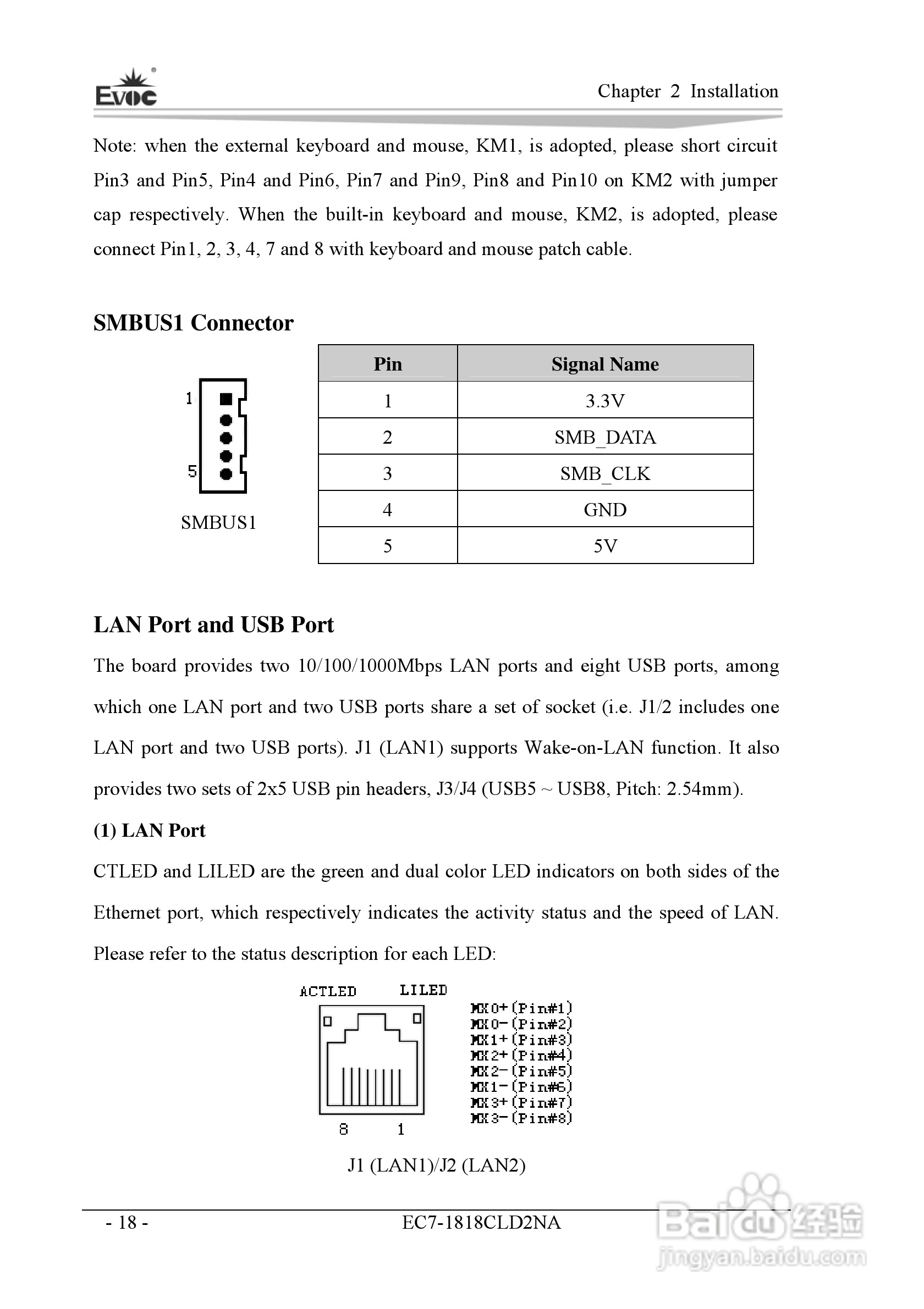 研祥Mini-ITX主板EC7-1818CLD2NA说明书:[8]