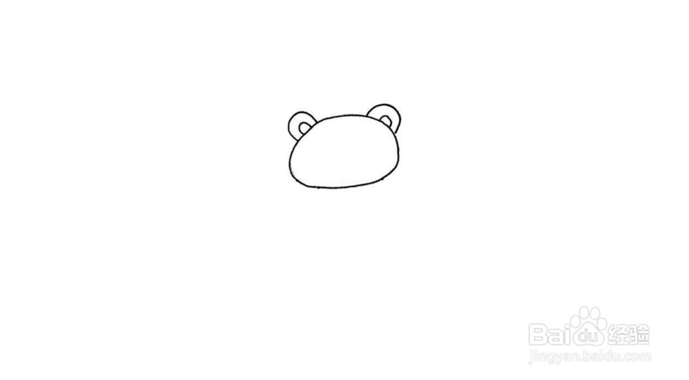 憨态可掬大熊猫简笔画画法