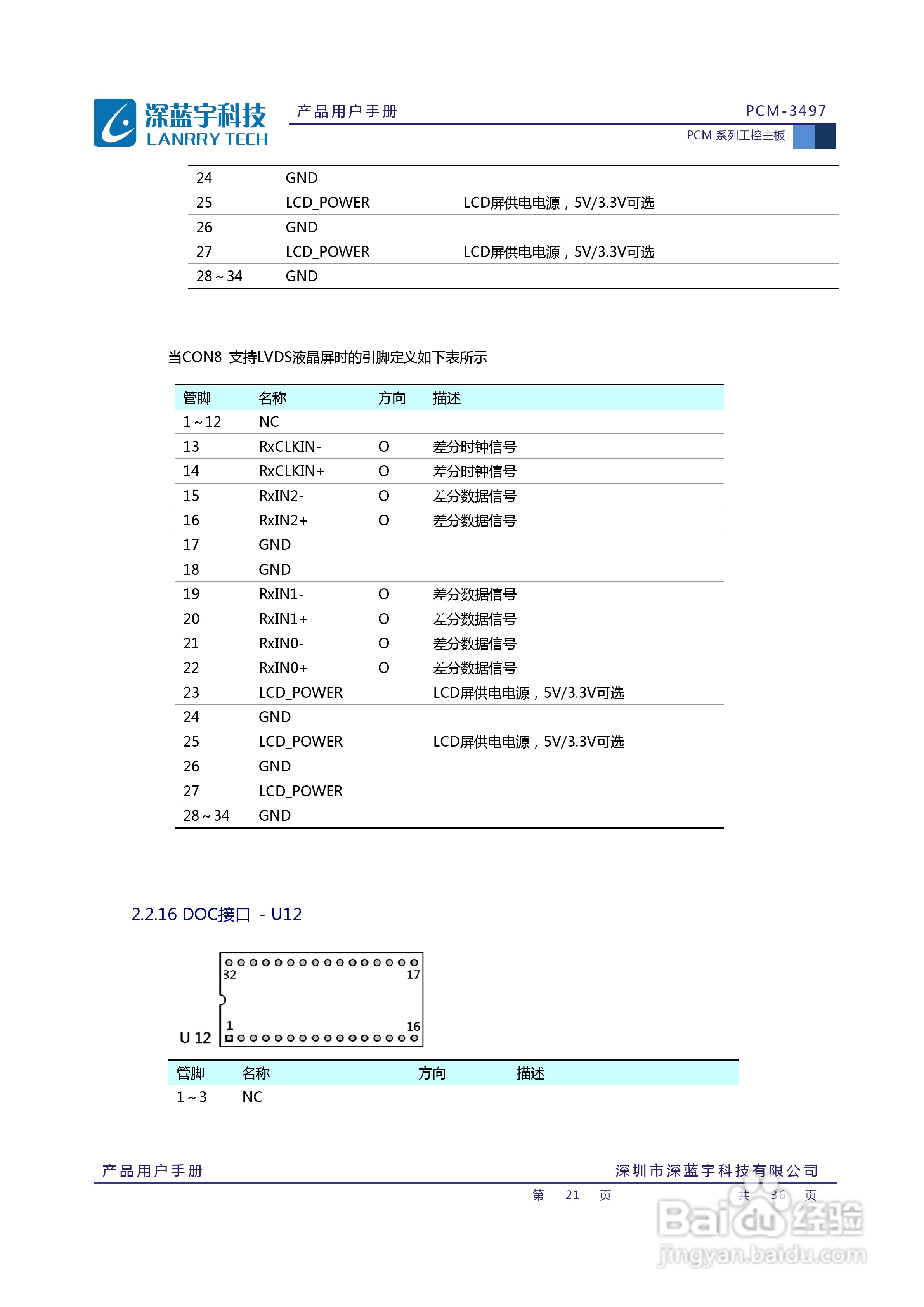 深蓝宇PCM-3497工业主板用户手册:[3]