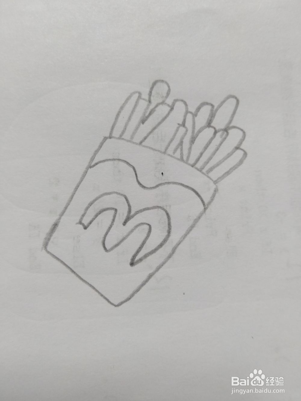 简笔画薯条画法2