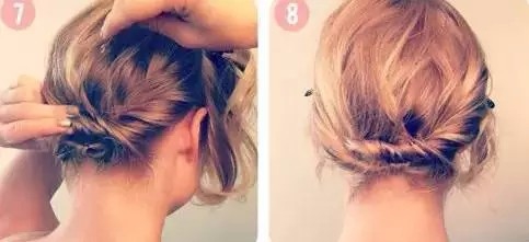 怎么样可以把短发编起来好看呢