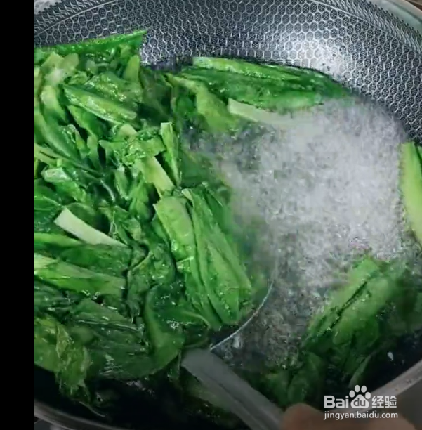 白灼油麦菜的做法