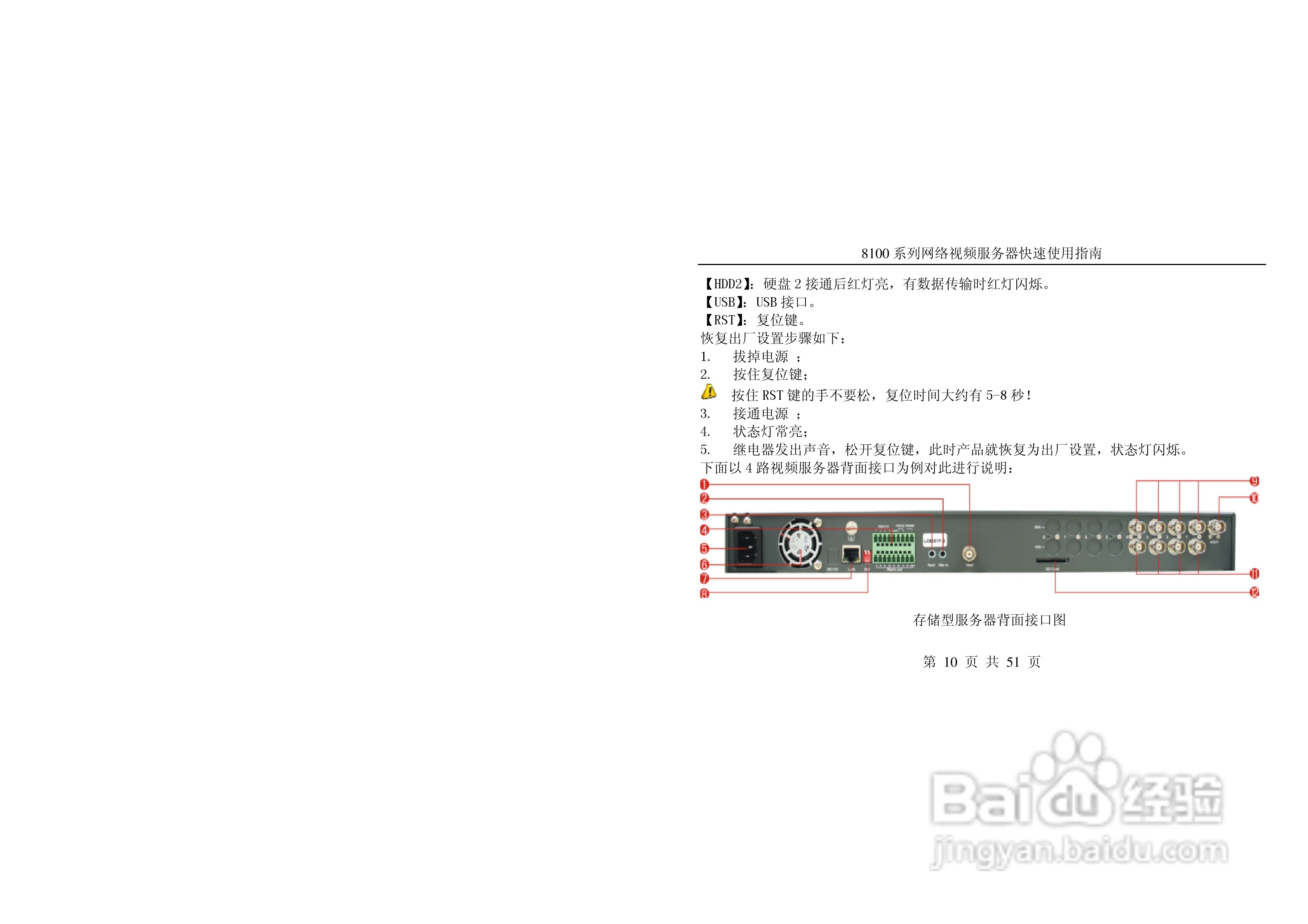 亚安8100系列网络视频服务器使用手册:[1]