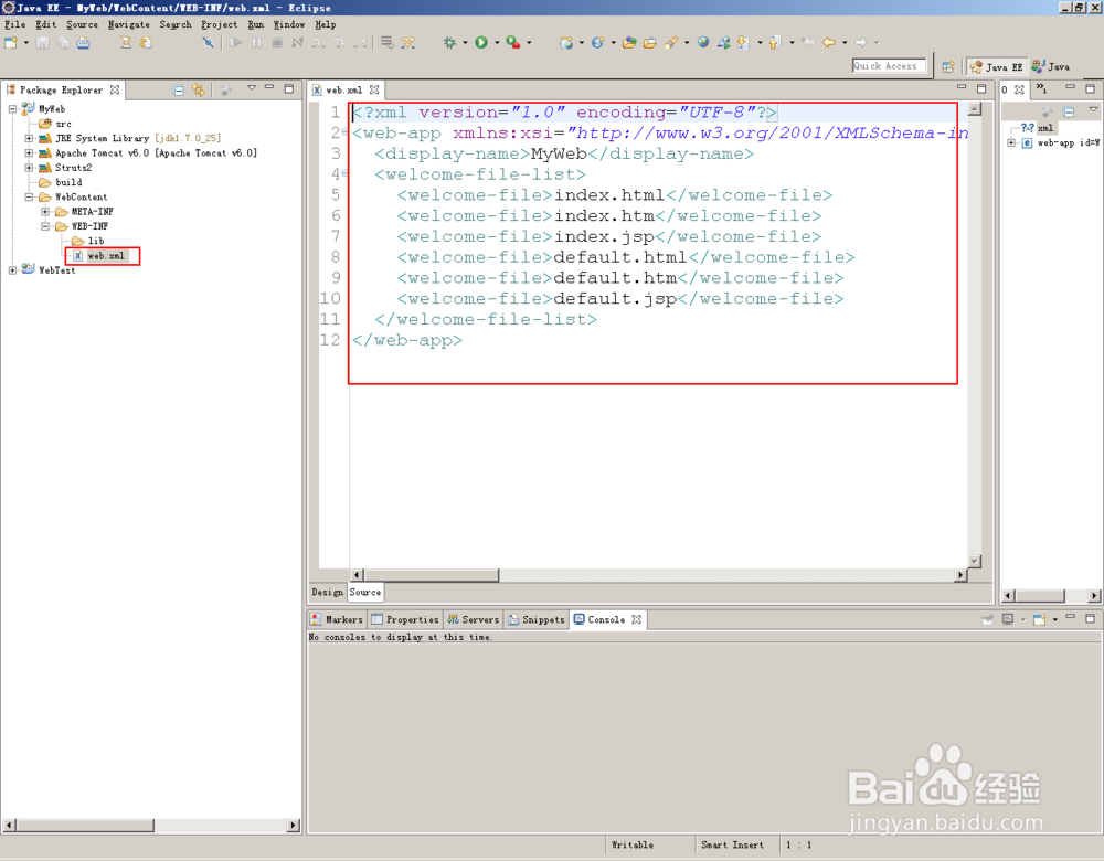 在Eclipse中配置struts2