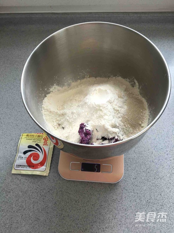 紫薯玫瑰花馒头