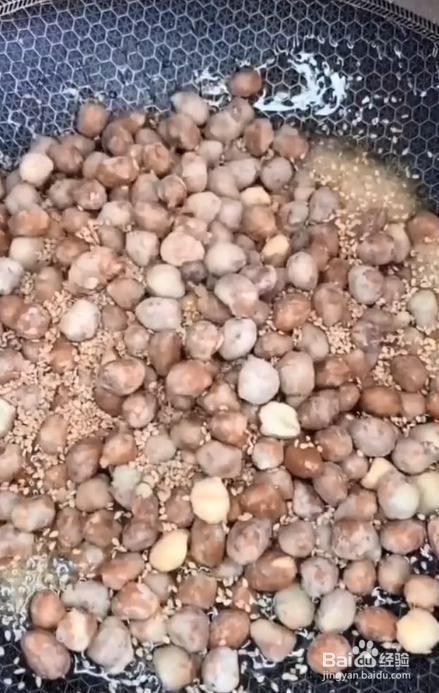 白糖芝麻花生米的制作方法