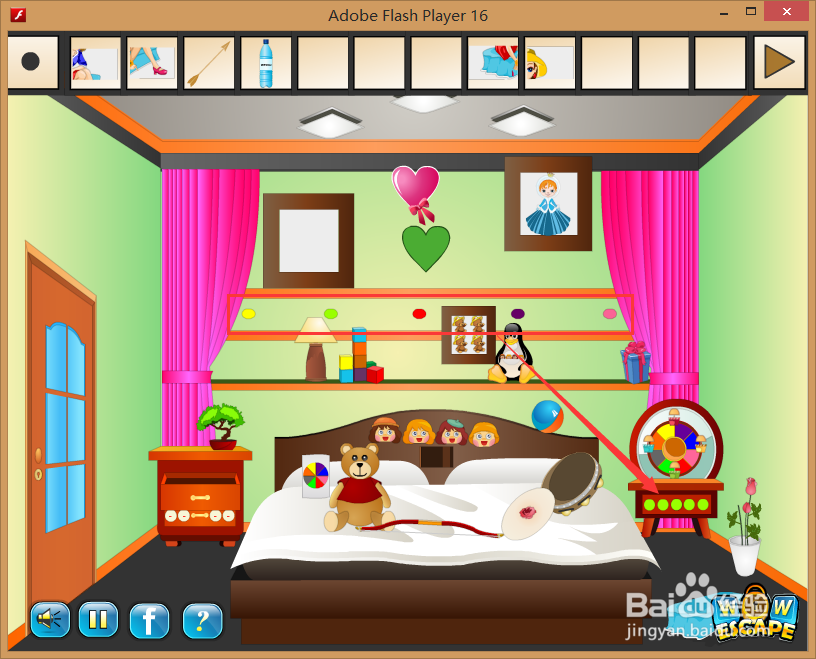 Flash游戏攻略：[46]逃出孩子的迷你卧室
