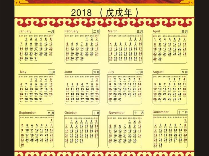 2018年全年有多少天合几个星期零几天