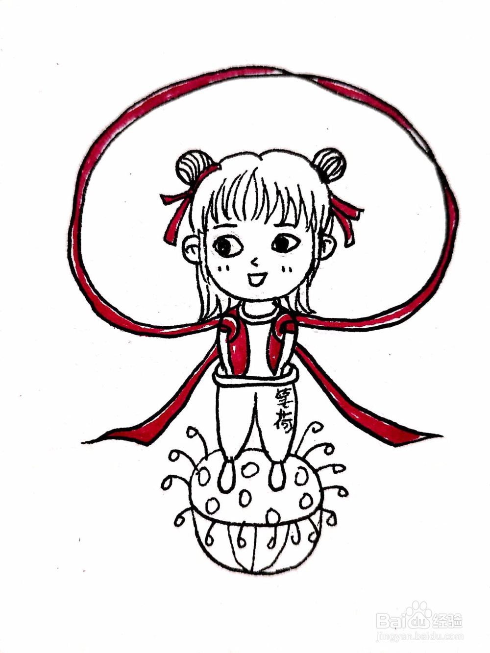哪吒创意简笔画怎么画