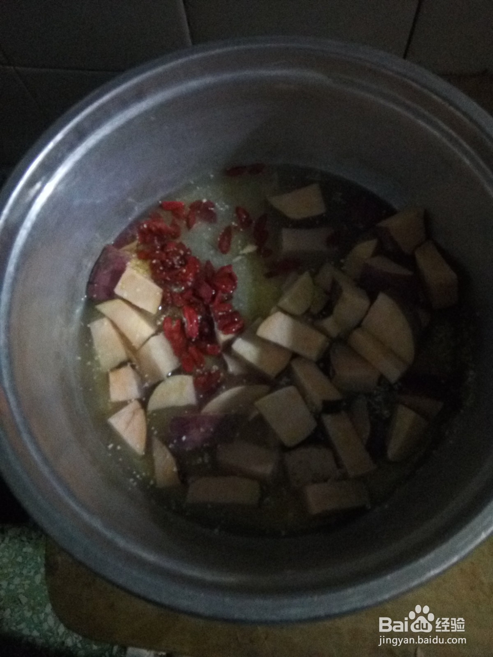 番薯枸杞两参干米粥