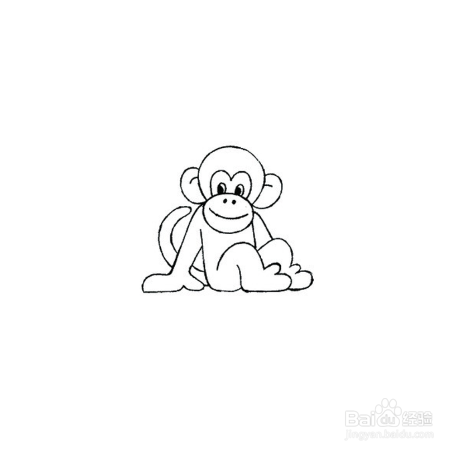 简笔画-如何画猴子的简笔画