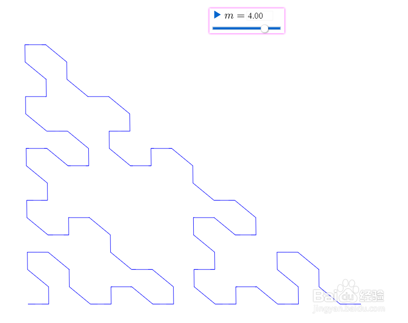 【网络画板】Sierpinski三角形的一笔画构造
