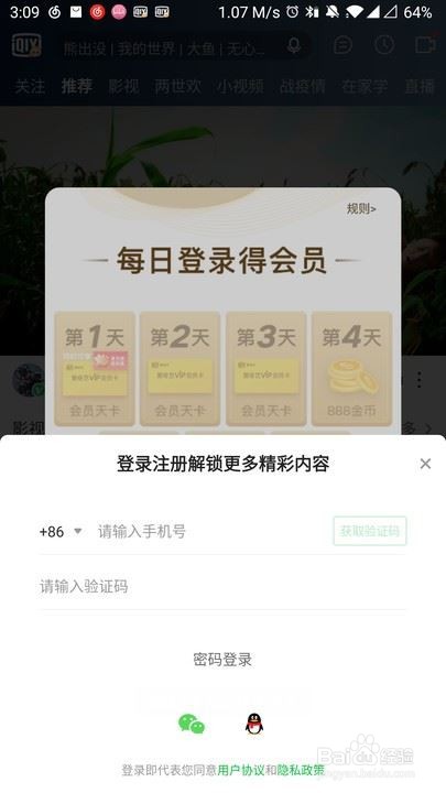 爱奇艺随刻版为什么领不了会员