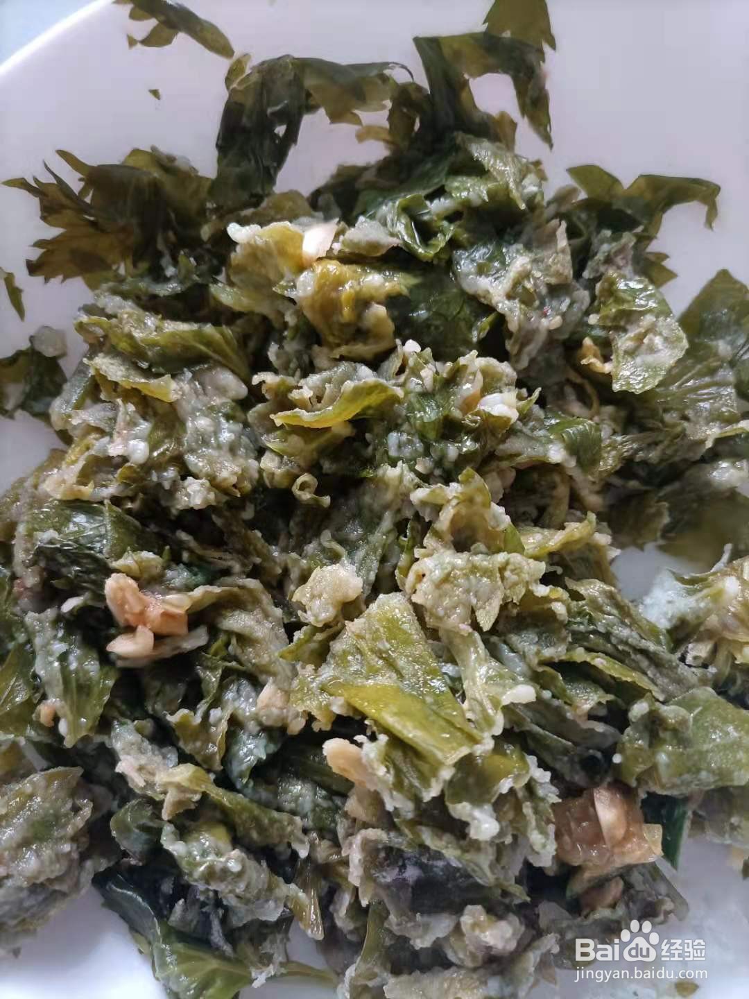 鲜蒸芹菜叶，夏日开胃小菜