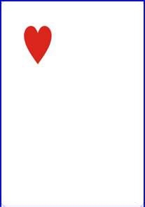 怎样制作红桃扑克牌？