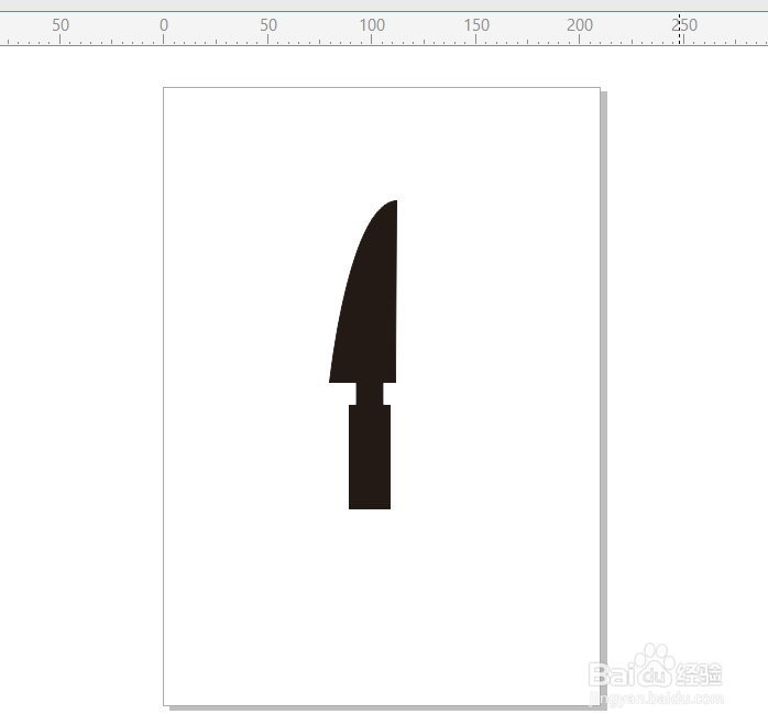 CDR怎样画餐具三件套