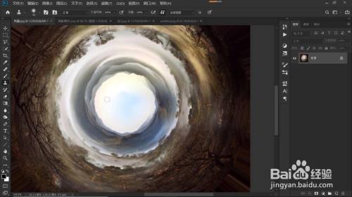 使用极坐标制作酷炫的圆形全景图