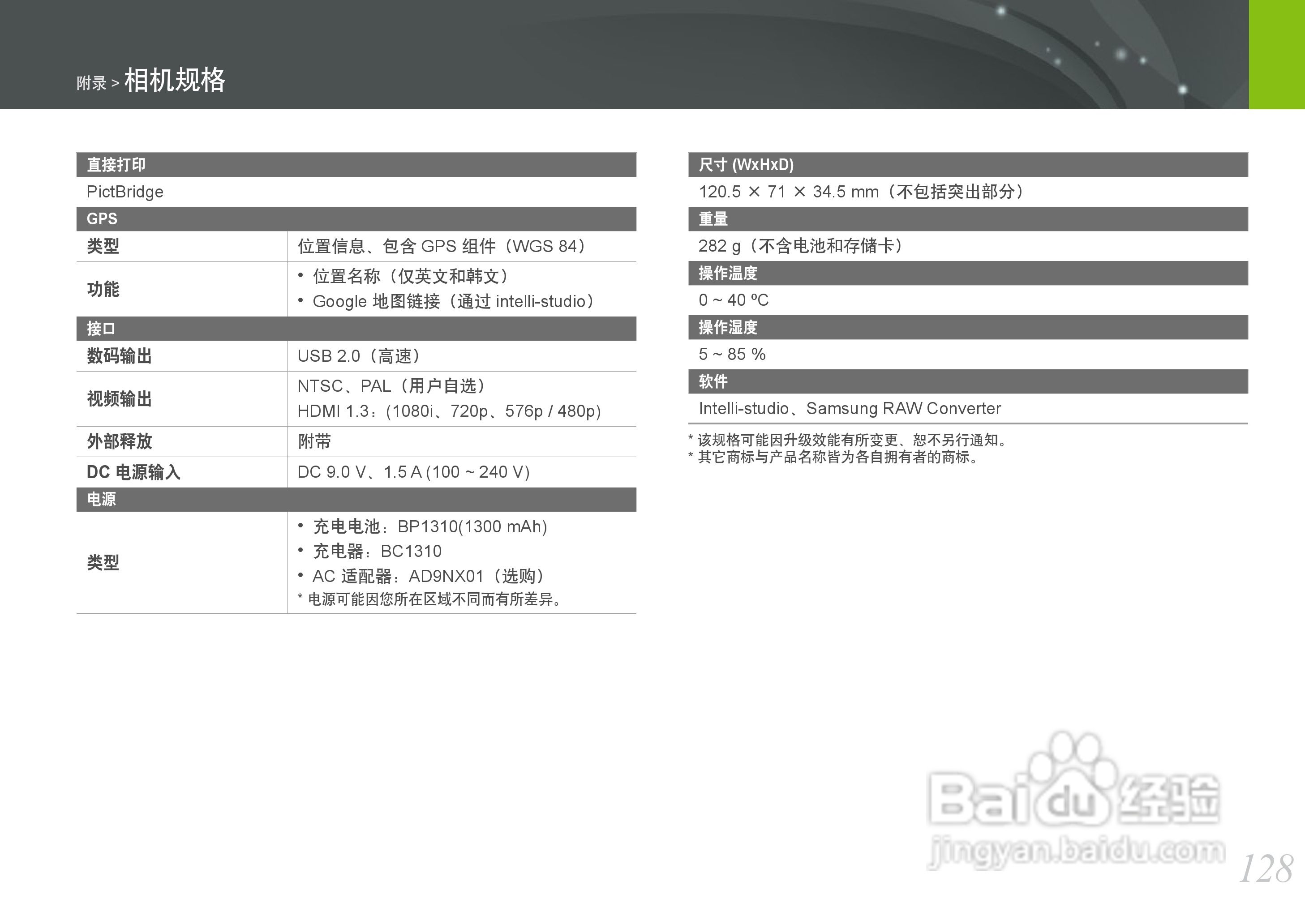 三星NX100数码相机使用说明书:[13]