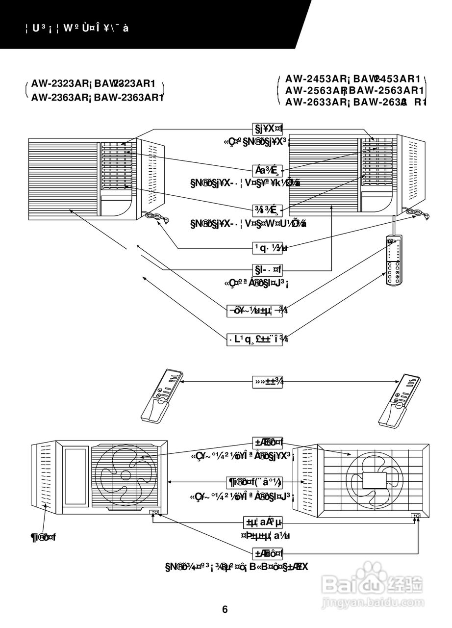 声宝AW-2323AR1型窗型冷气机说明书