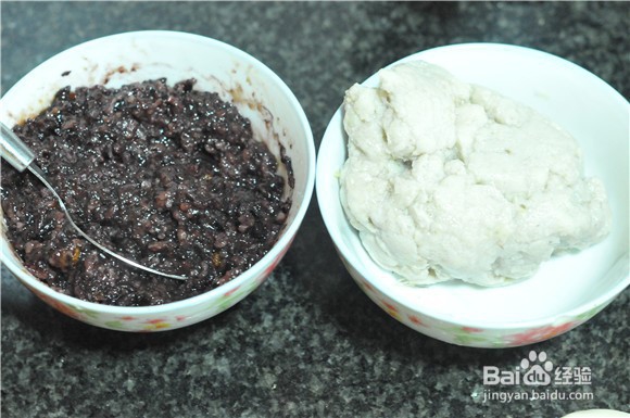 紫米芋泥包的做法