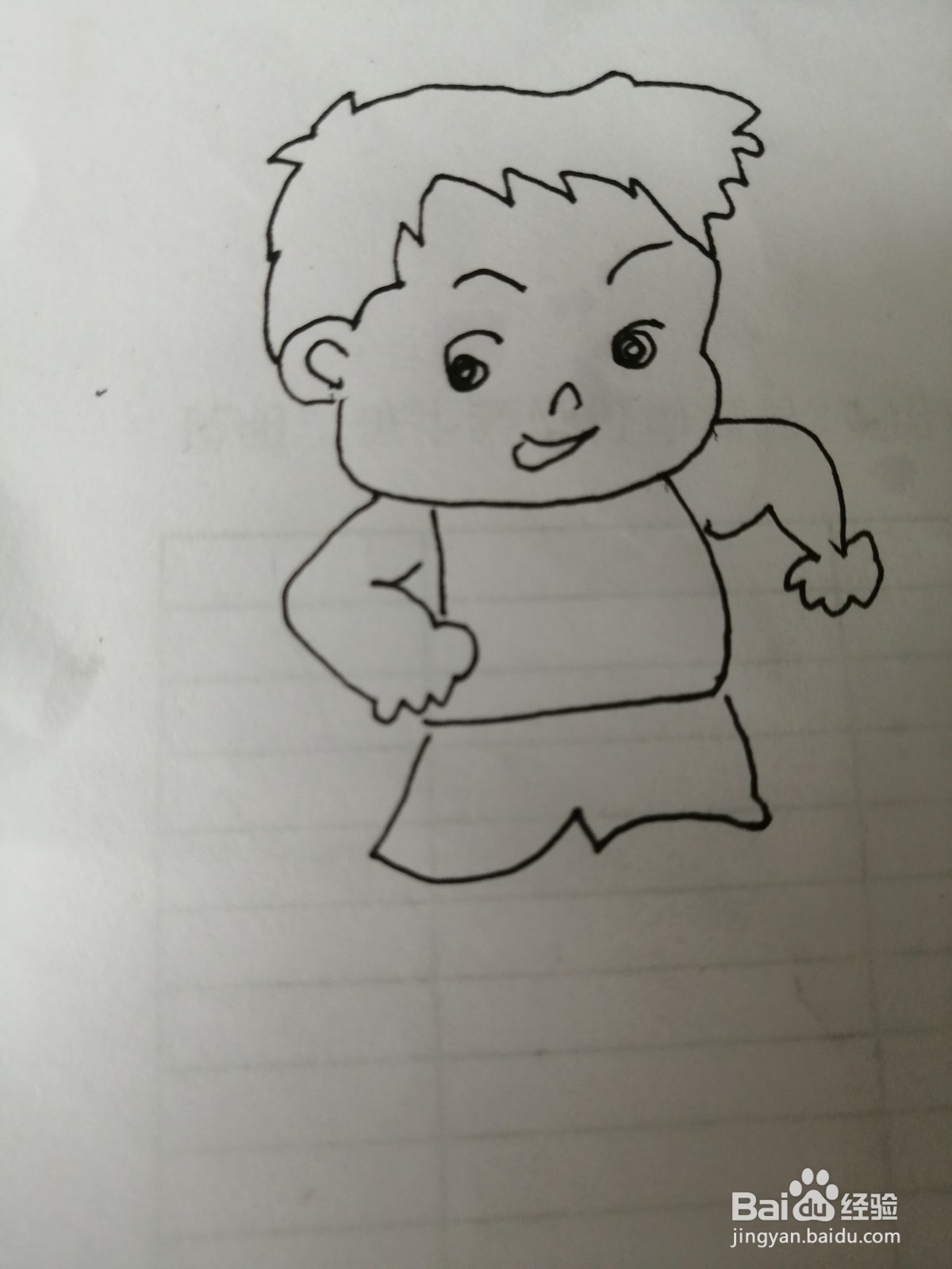 踢足球的小孩怎么画
