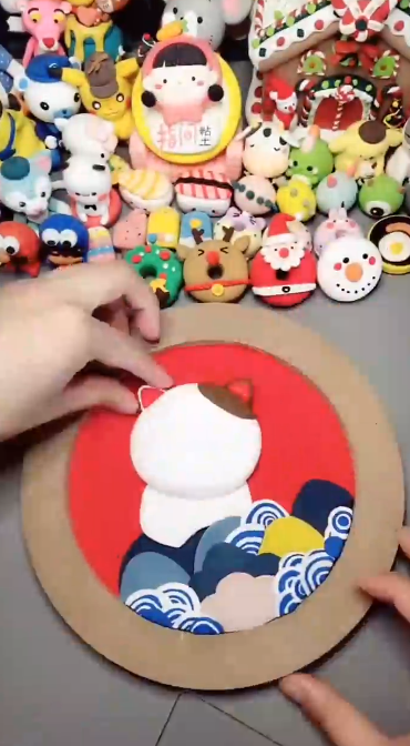 怎样用粘土做一只招财猫