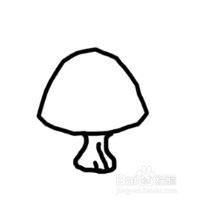 儿童简笔画：小蘑菇