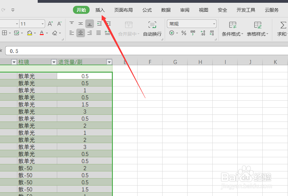 wps表格如何插入折线图