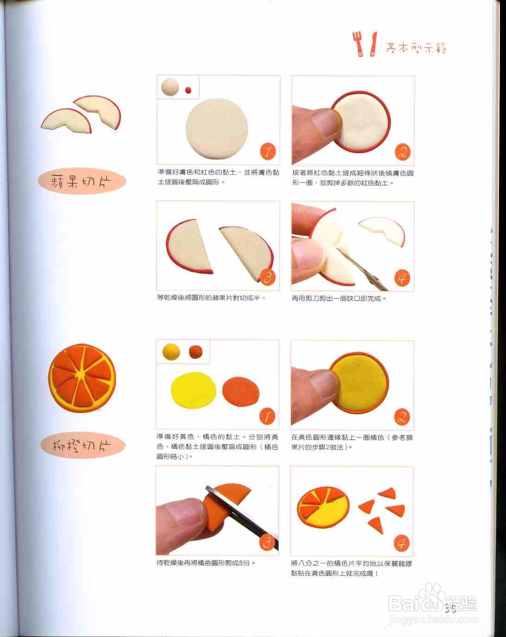 如何利用粘土做水果