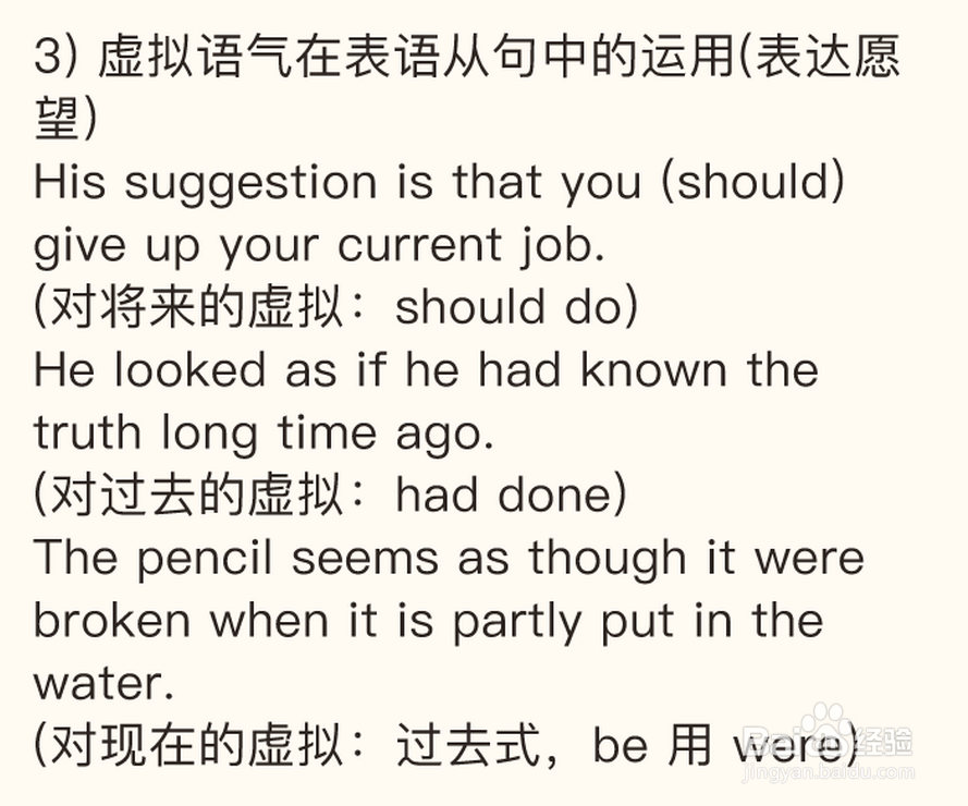 英语中虚拟语气在其他从句中的使用方法