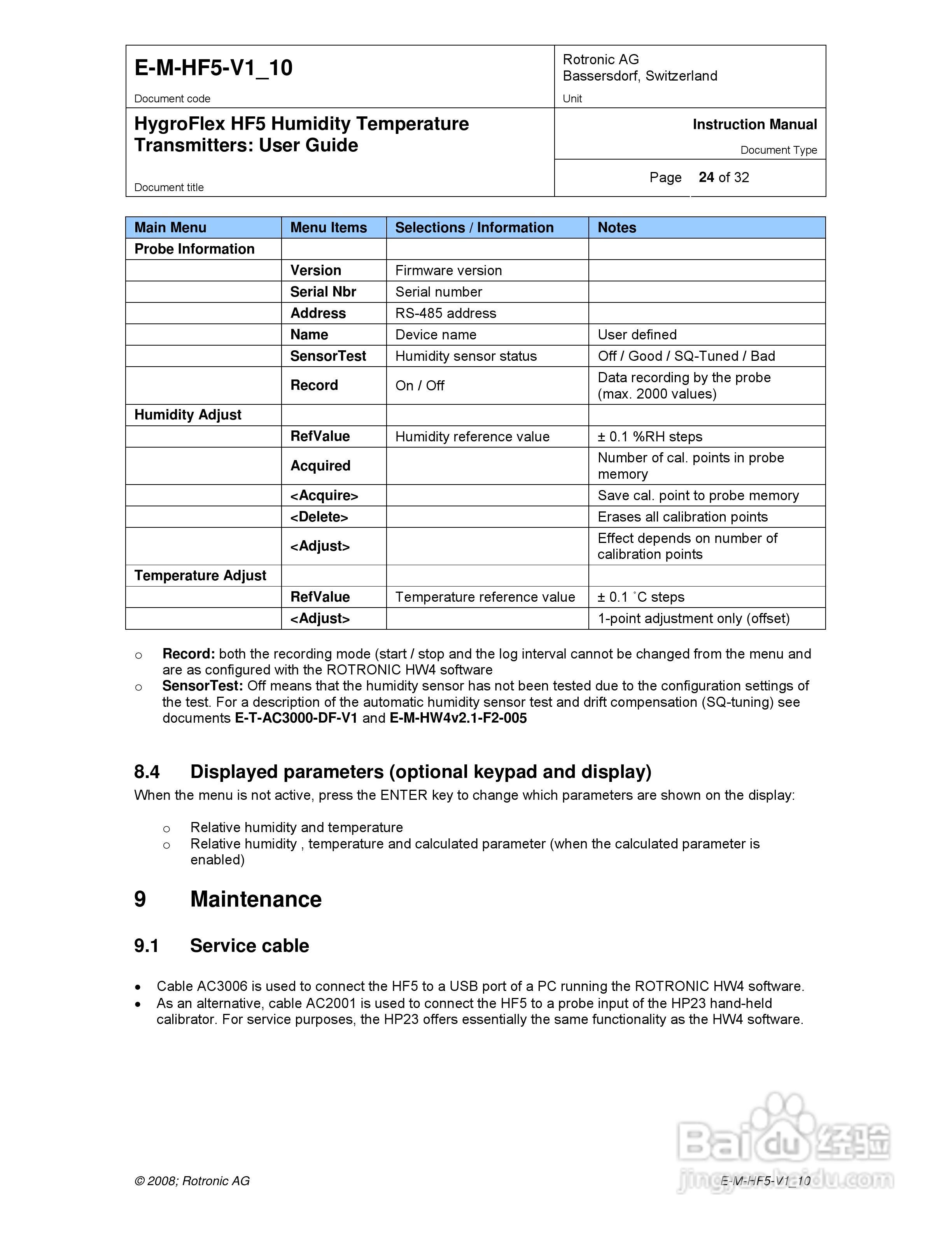 HF5工业温湿度变送器操作手册:[3]