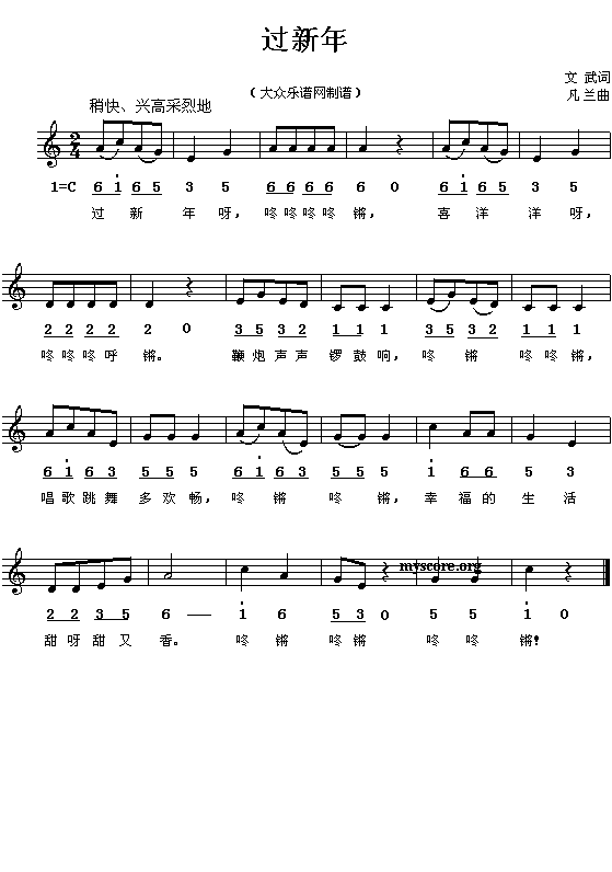 过年的喜庆歌曲有哪些