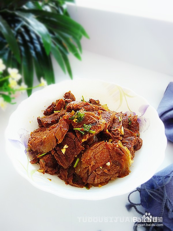 快手拌牛肉的做法