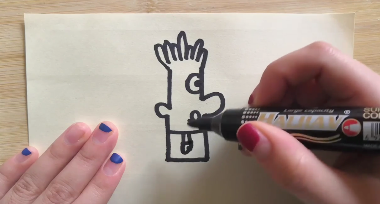 薯条哥的简笔画如何画？