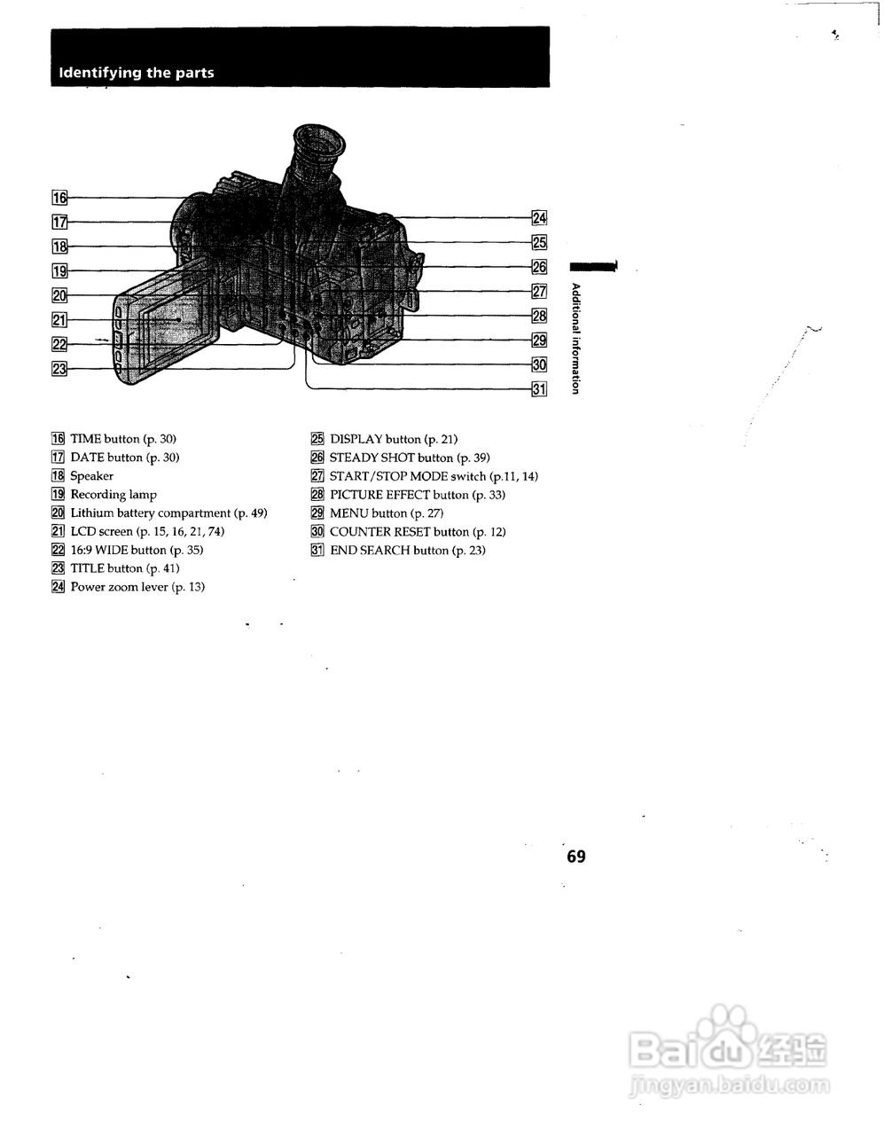索尼CCD-TRV53模拟摄像机说明书:[7]