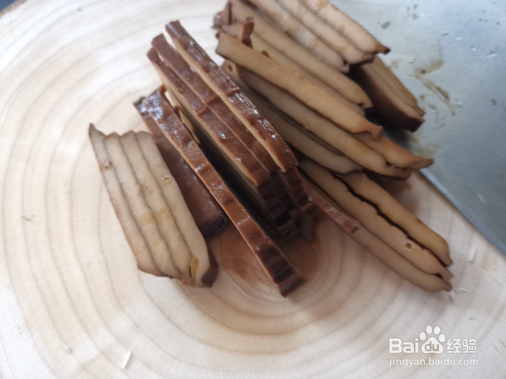 黄瓜丝拌干子条