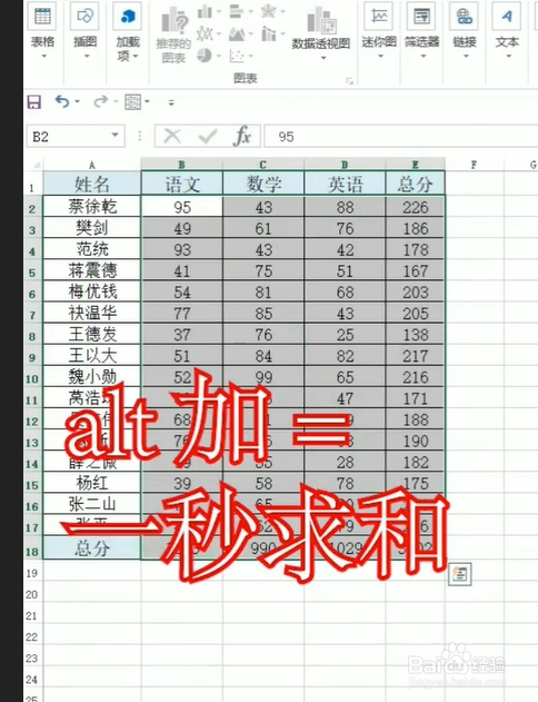 Excel小技巧，ALT键的三种使用方法