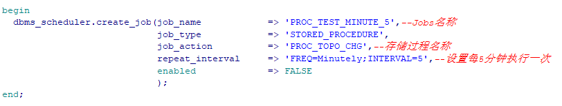 PLSQL通过sql语句创建Oracle定时任务