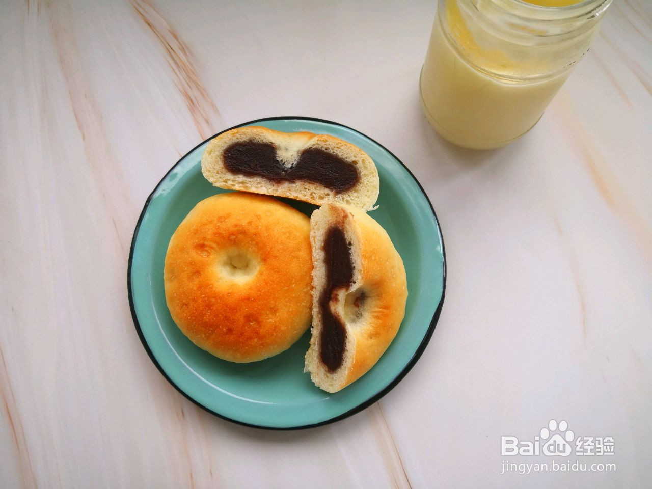 豆沙面包的做法