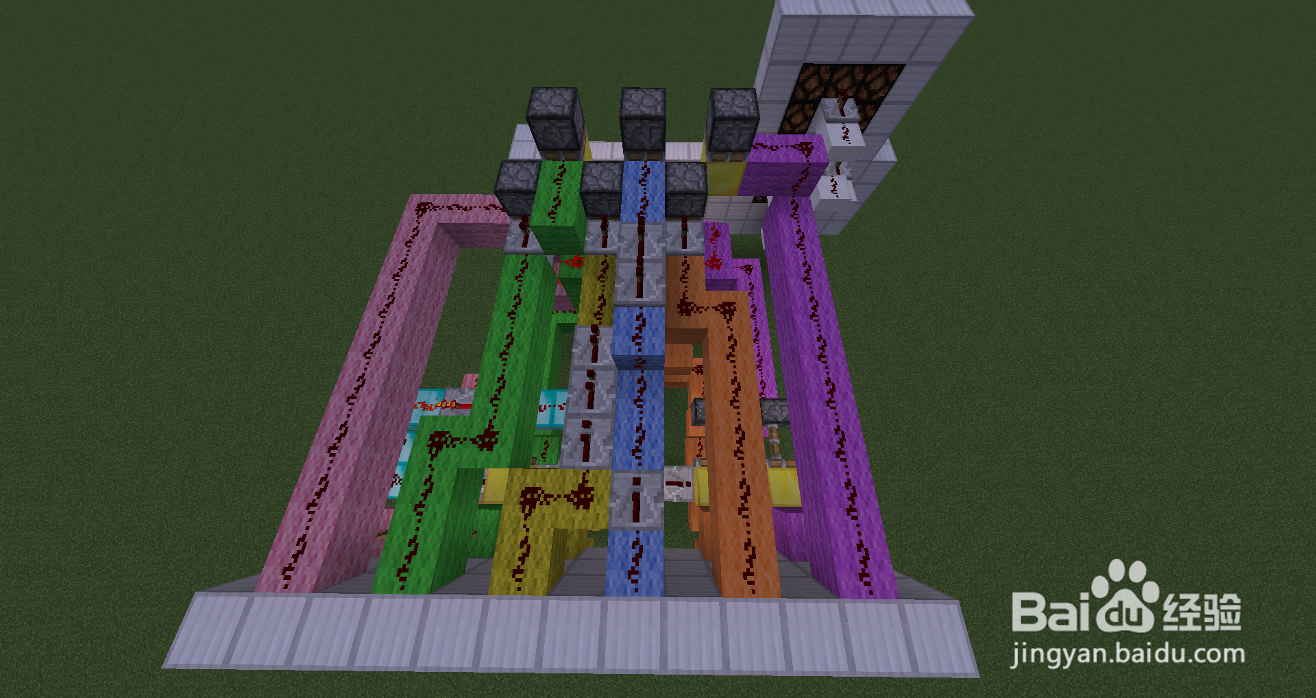 我的世界制作全单键控制密码门（超缩版）