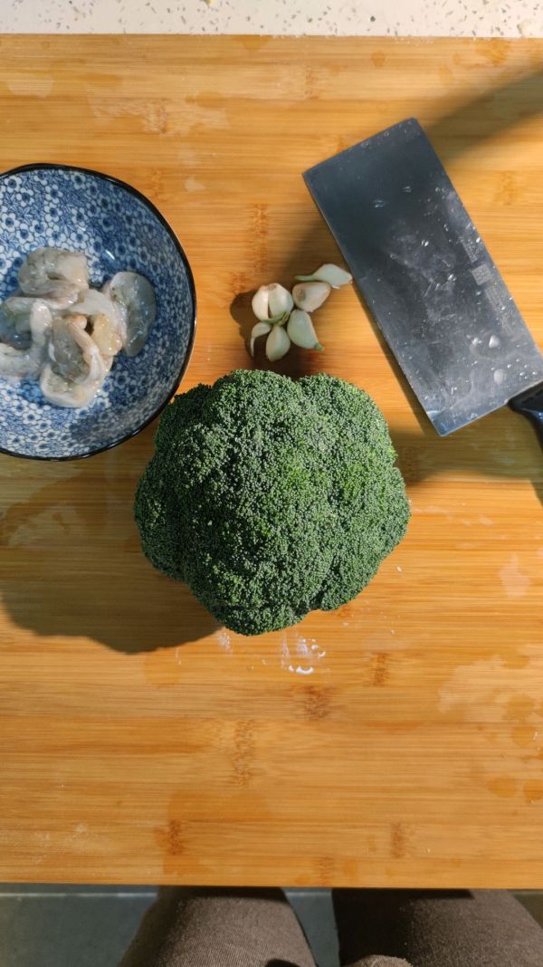 蒜蓉虾仁西兰花