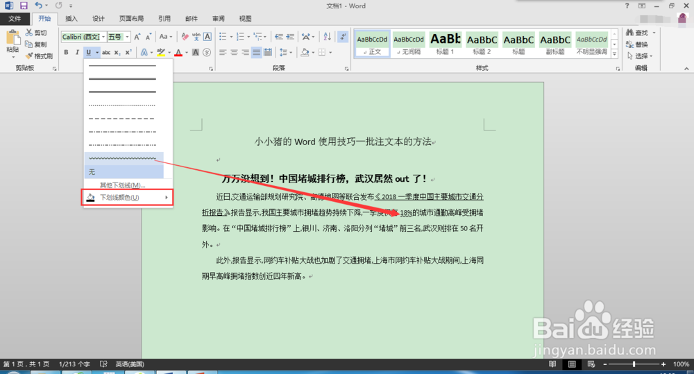 小小猪的Word使用技巧—批注文本的方法