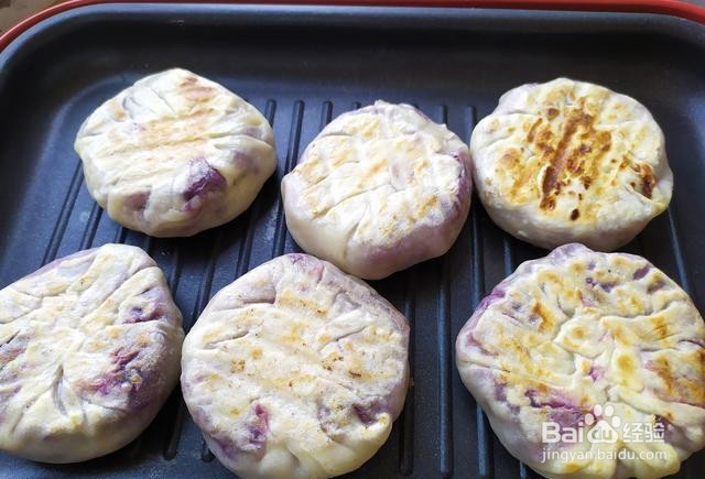 家庭自制紫薯饼