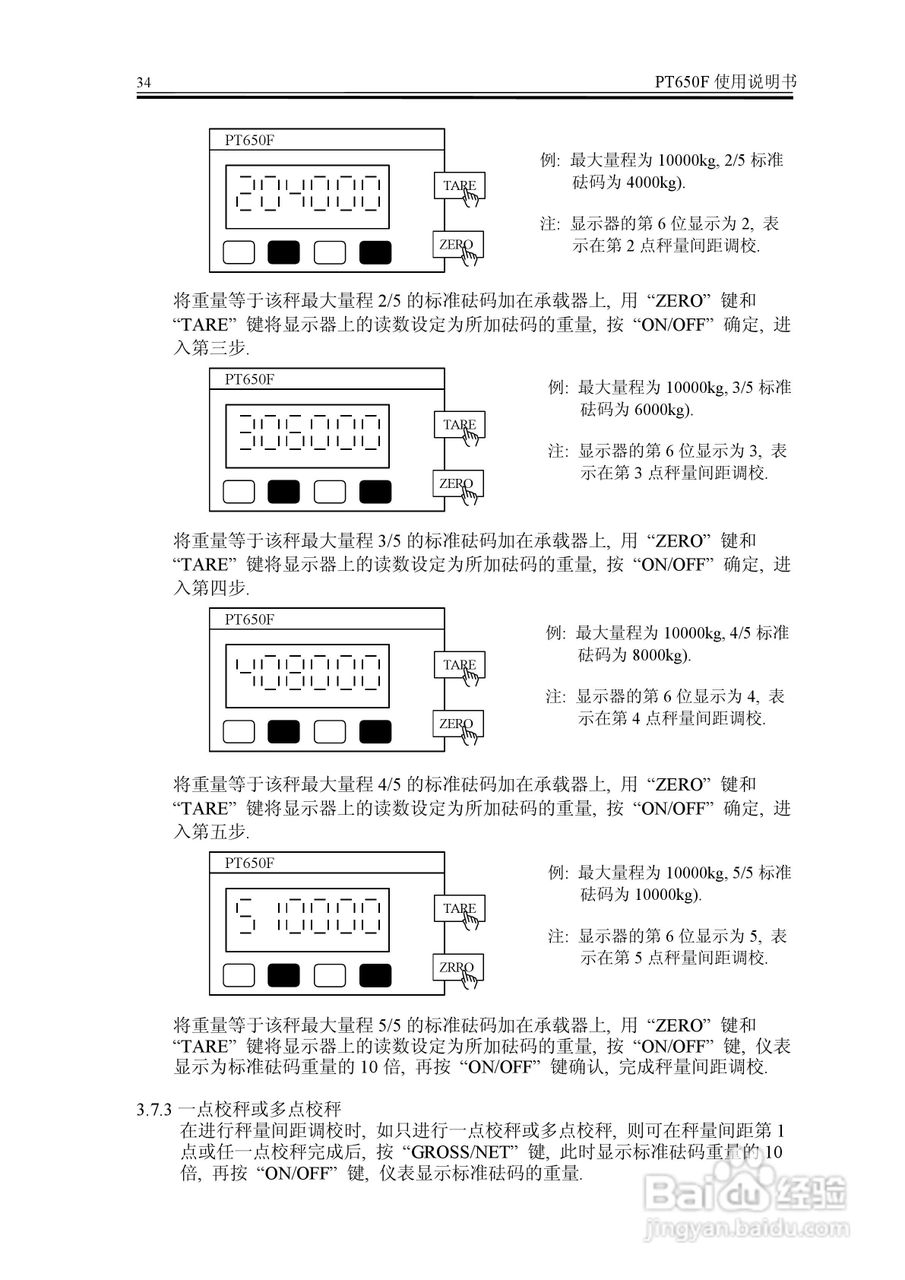 PT650F称重显示器说明书:[4]