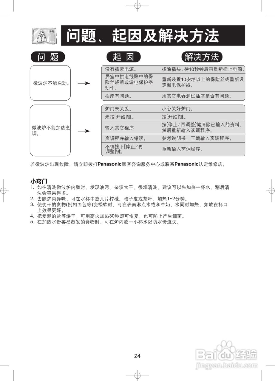 松下NN-GF579J微波炉使用说明书:[3]
