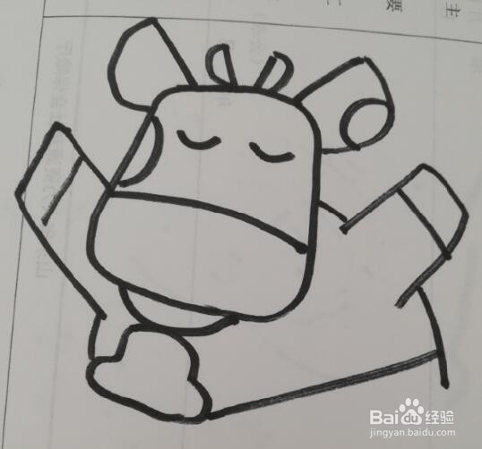 简笔画 小奶牛的画法